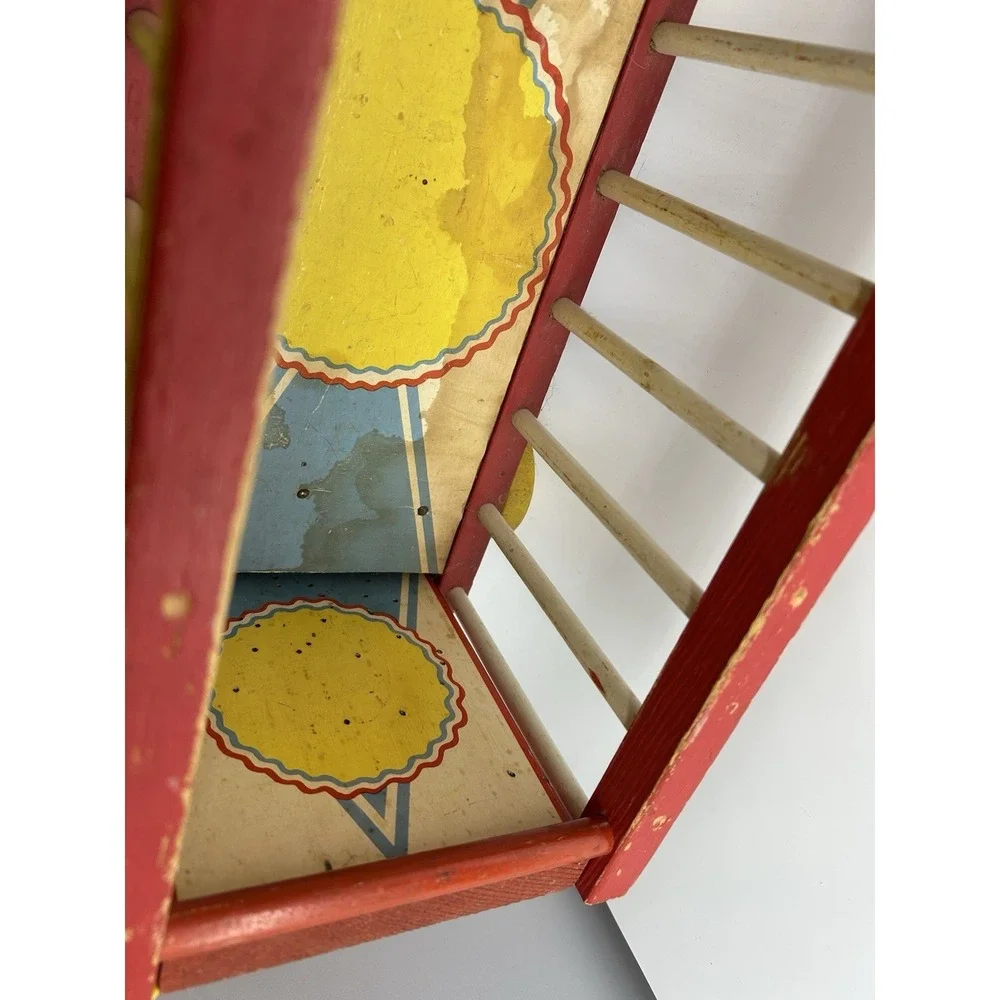 Vintage Fisher Price Circus #900 Wagon Wooden‎ Train 1962